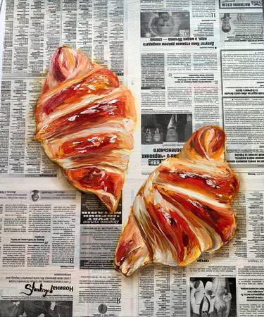 Saatchi Art Artist Juli Stankevych; Painting, “Croissants” #art