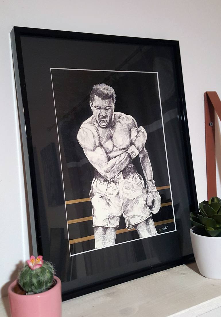 Original Figurative Sport Drawing by Dany Caraty