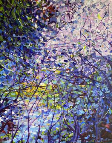 Original Abstract Nature Paintings by Anna Basiladze