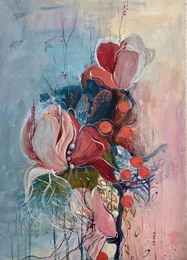 Original Illustration Floral Paintings by Anna Basiladze