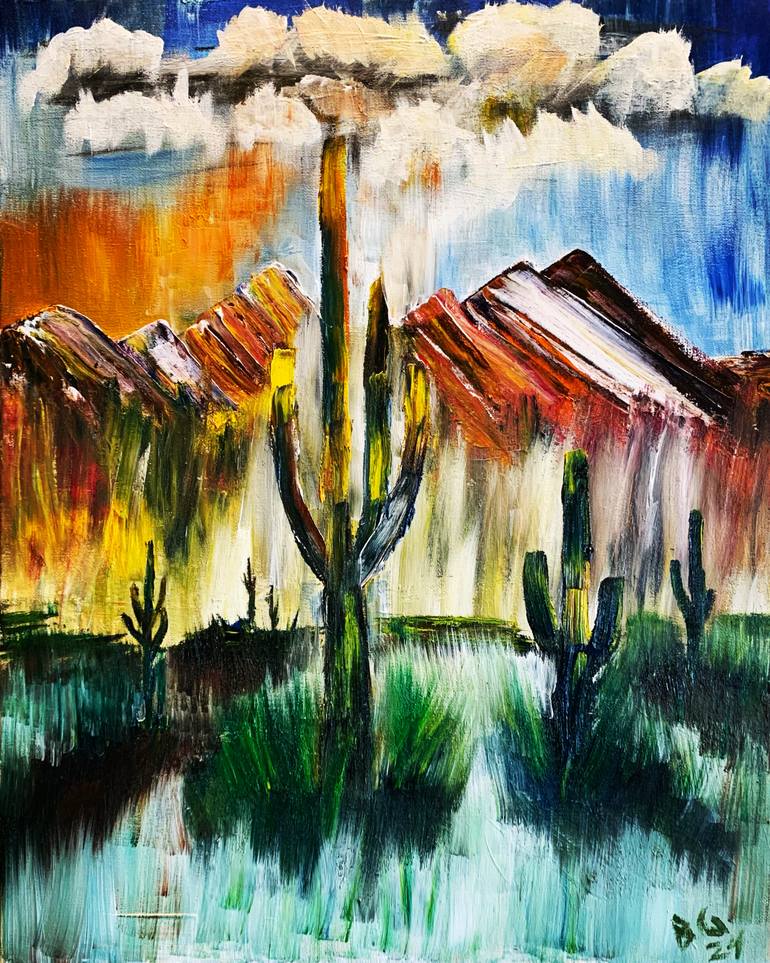 Original Abstract Expressionism Abstract Painting by Bobby Goldsboro 