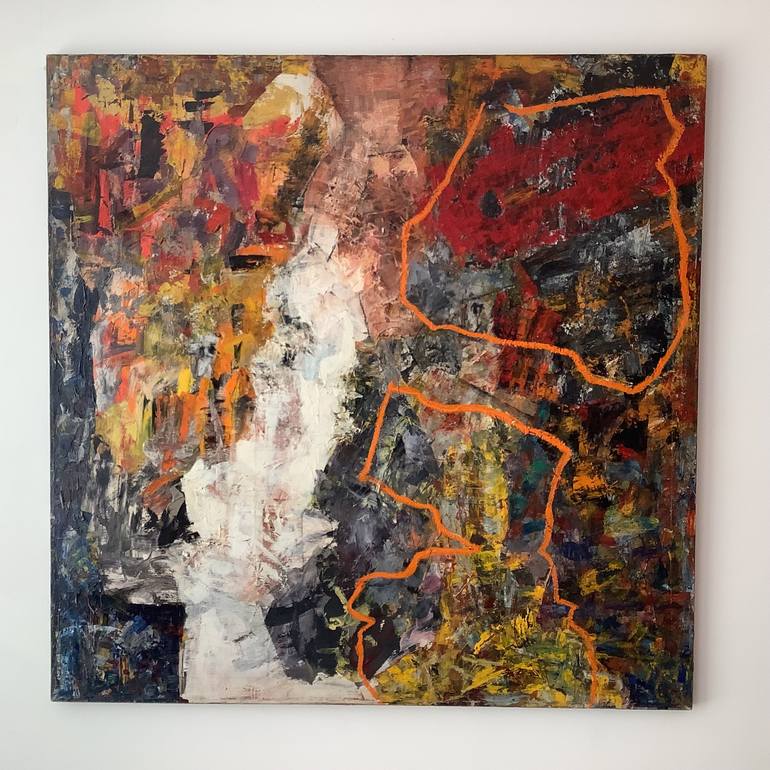 Original Abstract Expressionism Abstract Painting by Sandra Texier