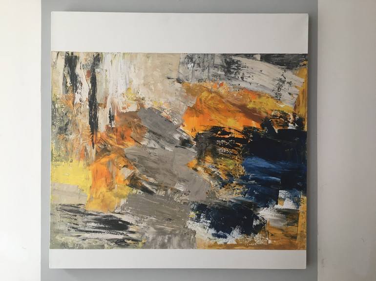 Original Abstract Expressionism Abstract Painting by Sandra Texier