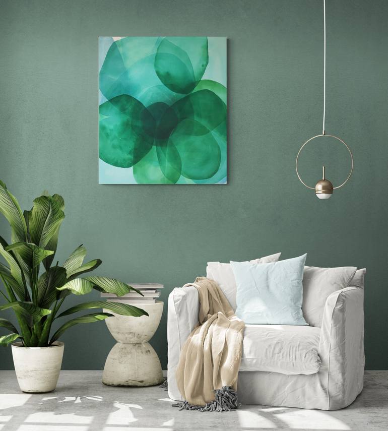 Original Fine Art Abstract Painting by Melanie Gooi