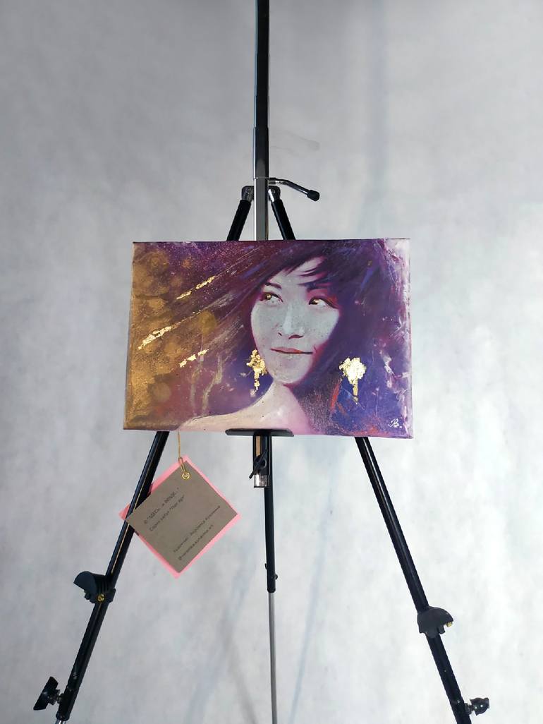 Original Portraiture Portrait Painting by VERONIKA KUNAVINA