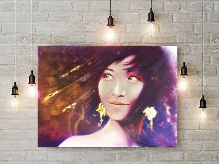 Original Portraiture Portrait Painting by VERONIKA KUNAVINA