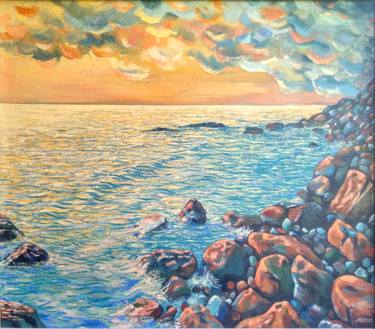 Original Impressionism Seascape Paintings by Maria Zakaryan