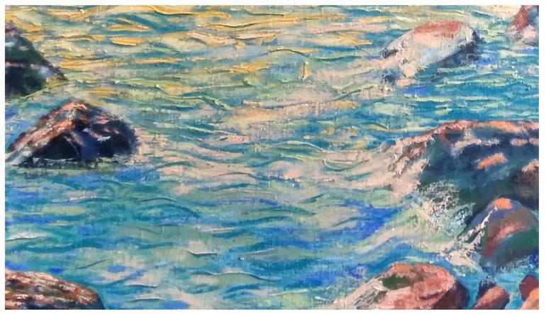 Original Impressionism Seascape Painting by Maria Zakaryan