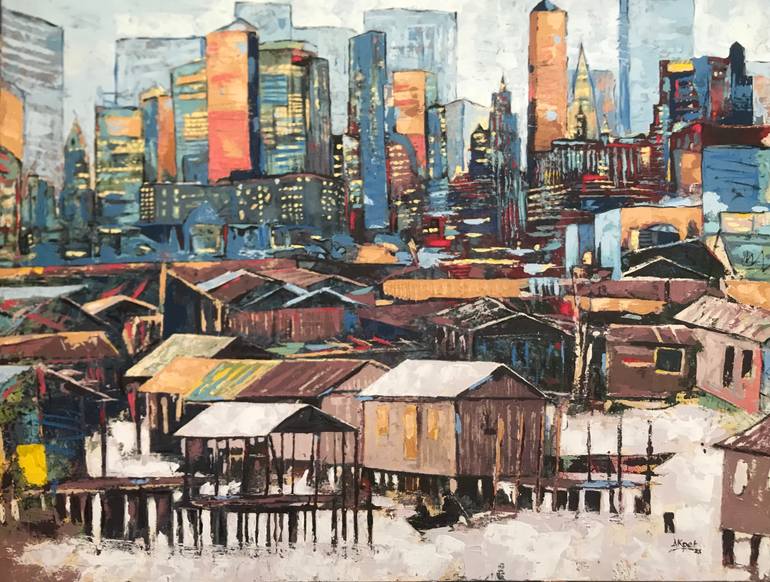 Original Other Abstract Painting by Akpet Nyambi