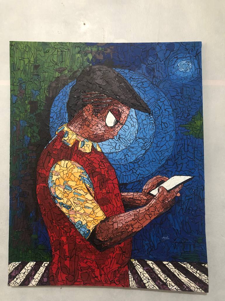 Original Other Abstract Painting by Akpet Nyambi