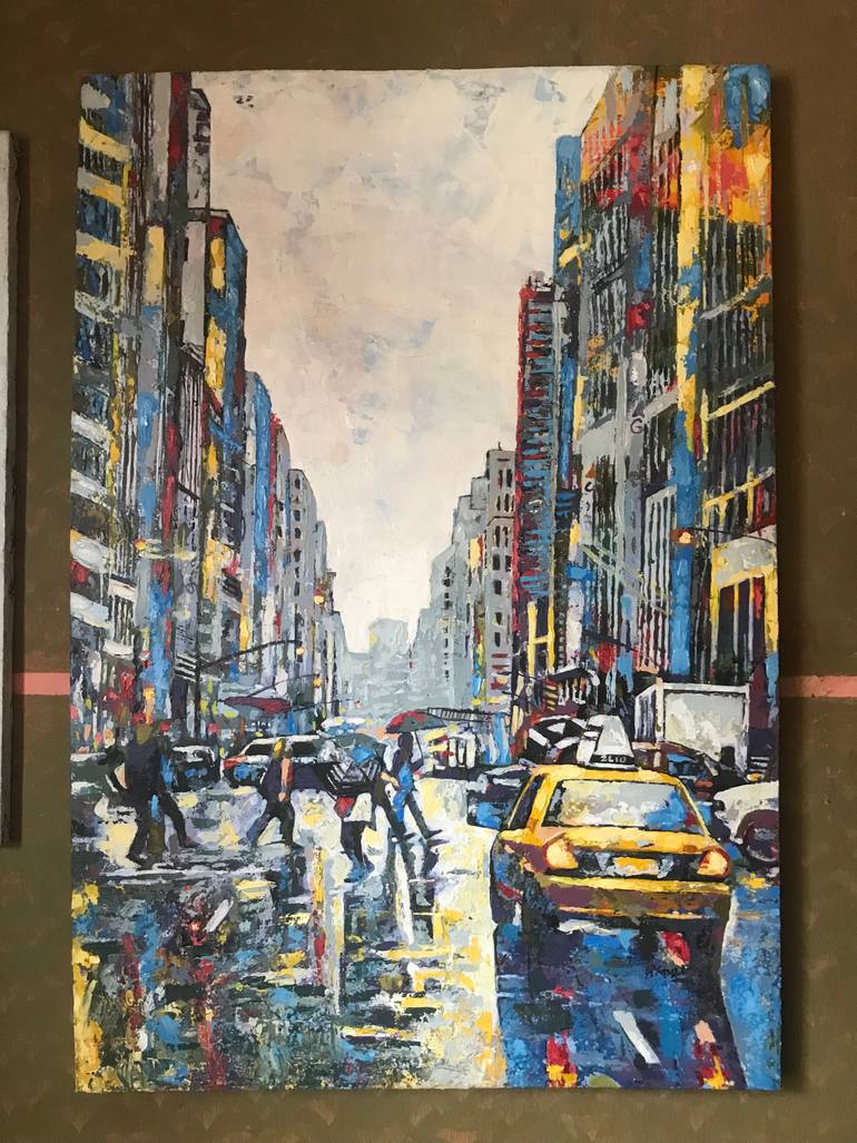 Original Modernism Abstract Painting by Akpet Nyambi
