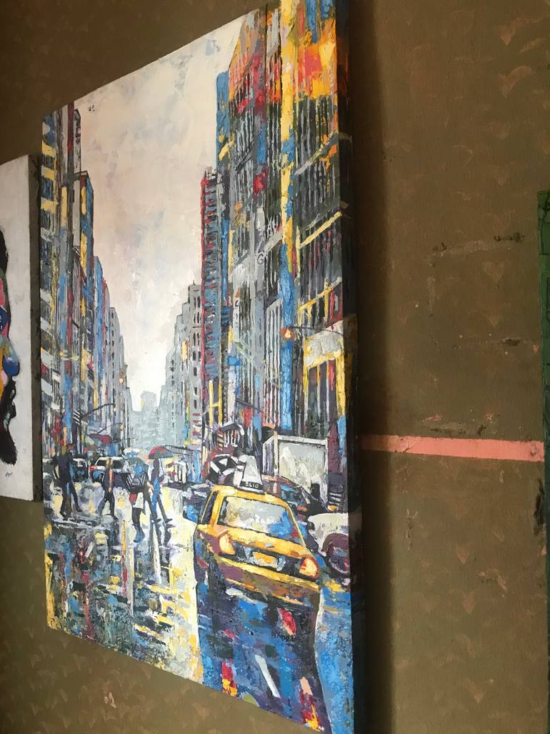 Original Modernism Abstract Painting by Akpet Nyambi