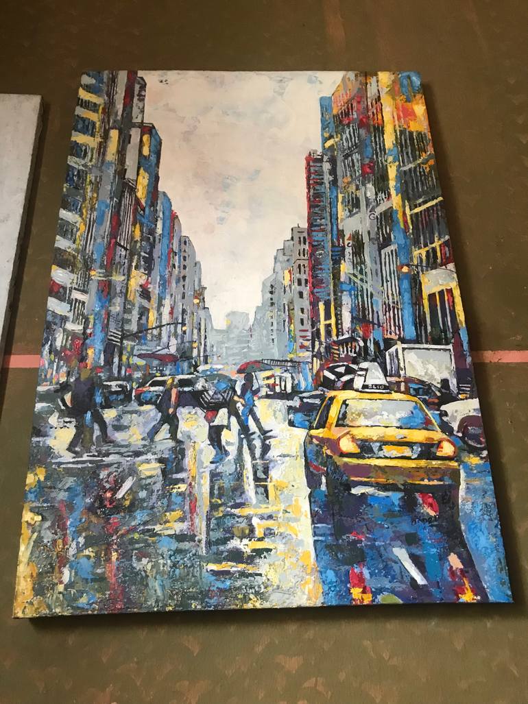 Original Modernism Abstract Painting by Akpet Nyambi