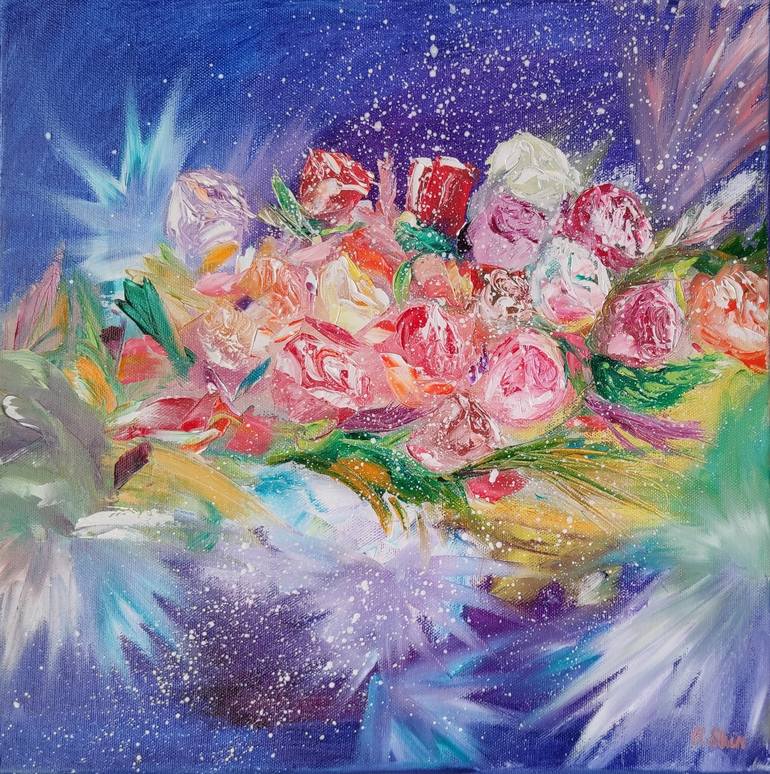 FLOWERS Painting by Olga Shin | Saatchi Art