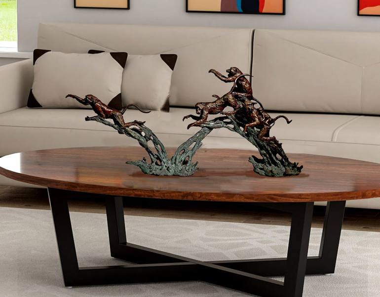 Original Realism Animal Sculpture by Barry Jackson