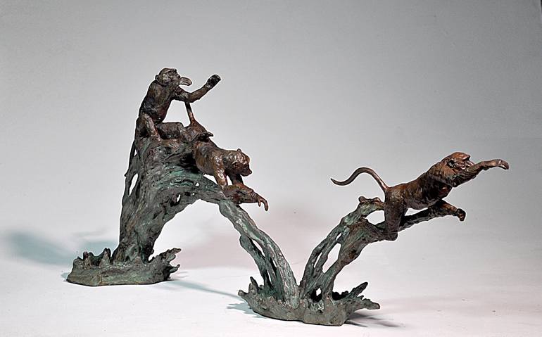 Original Realism Animal Sculpture by Barry Jackson