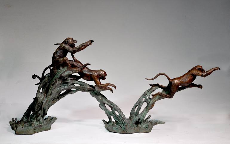 Original Realism Animal Sculpture by Barry Jackson
