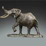 The Elephant is a highly intelligent creature that lives in the social structure of a herd. My sculpture depicts the dominant male whose job it is to protect the heard . His stance is that of warning any intruder or predator not to come any closer . The raised head and trunk, flapping ears and short mock charges are usually enough to keep intruders away