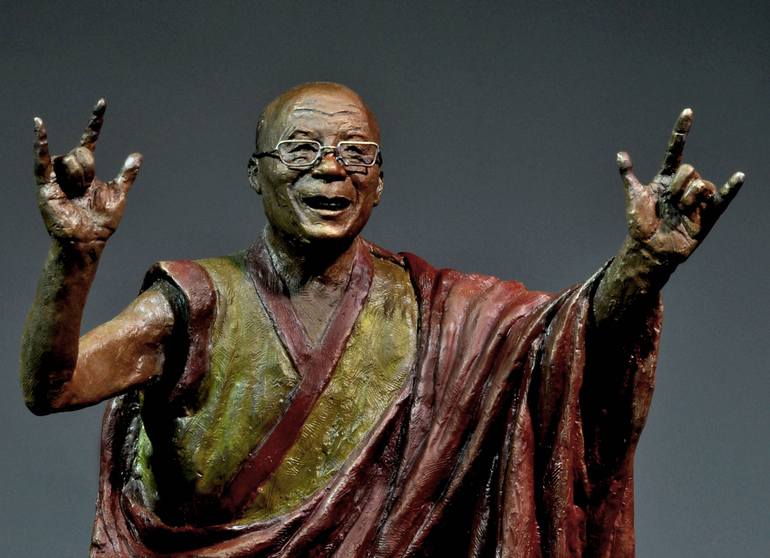 Original Figurative Pop Culture/Celebrity Sculpture by Barry Jackson