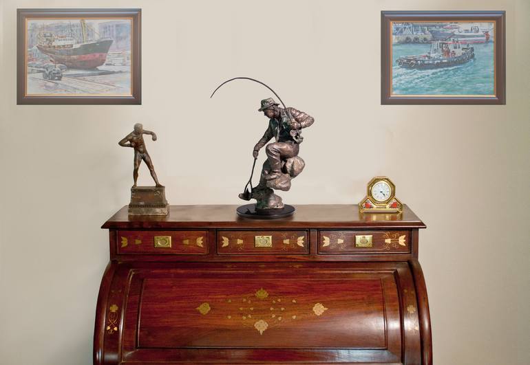 Original Figurative Sports Sculpture by Barry Jackson