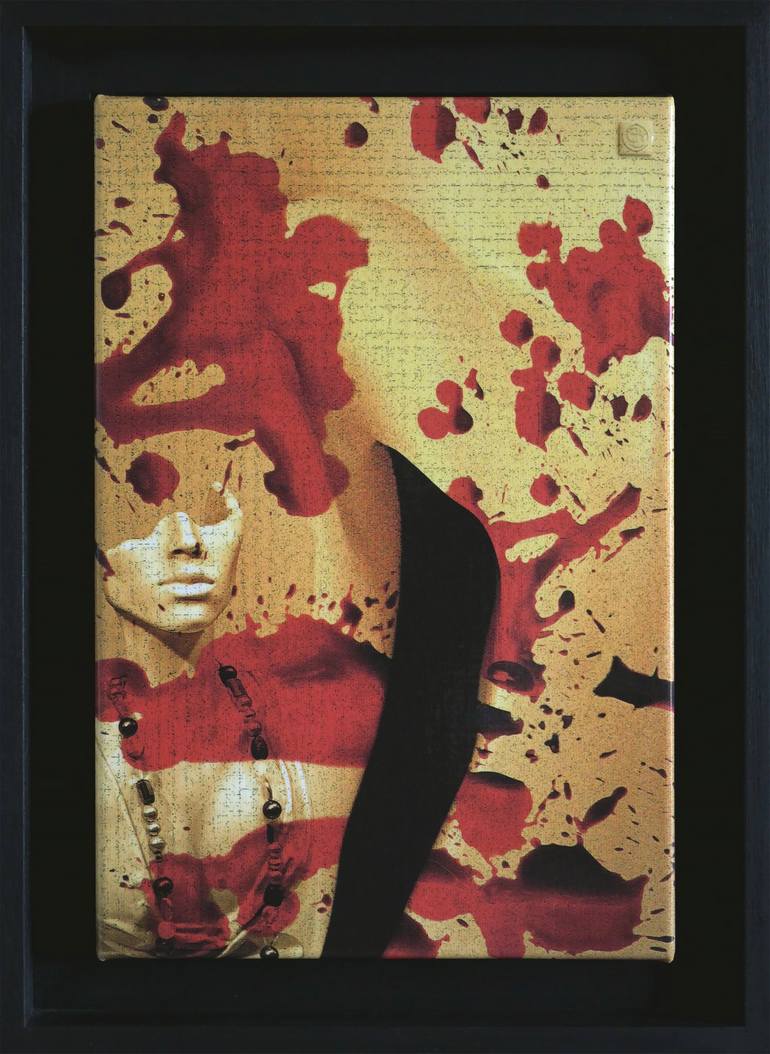 Original Surrealism Erotic Mixed Media by Georges DUMAS