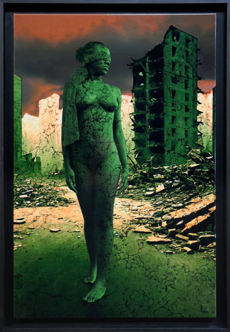 Original Contemporary Nude Mixed Media by Georges Dumas