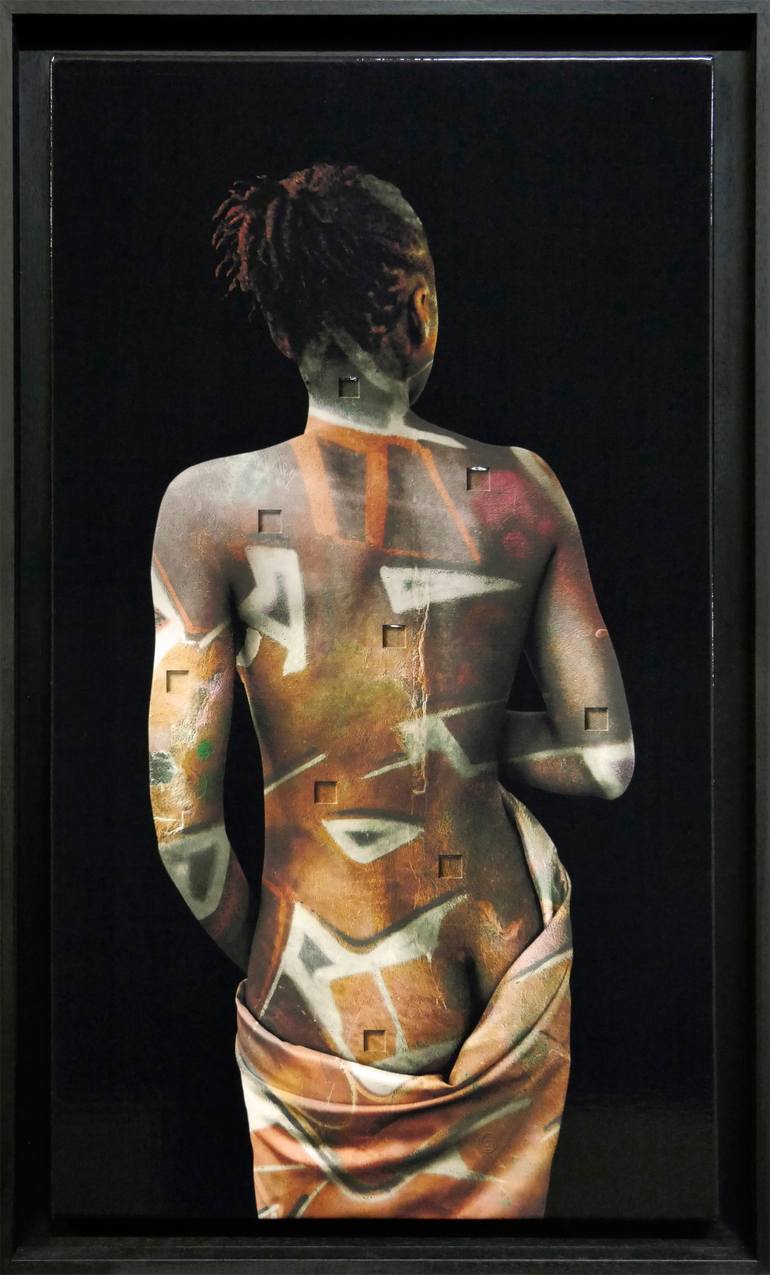 Original Figurative Nude Mixed Media by Georges Dumas