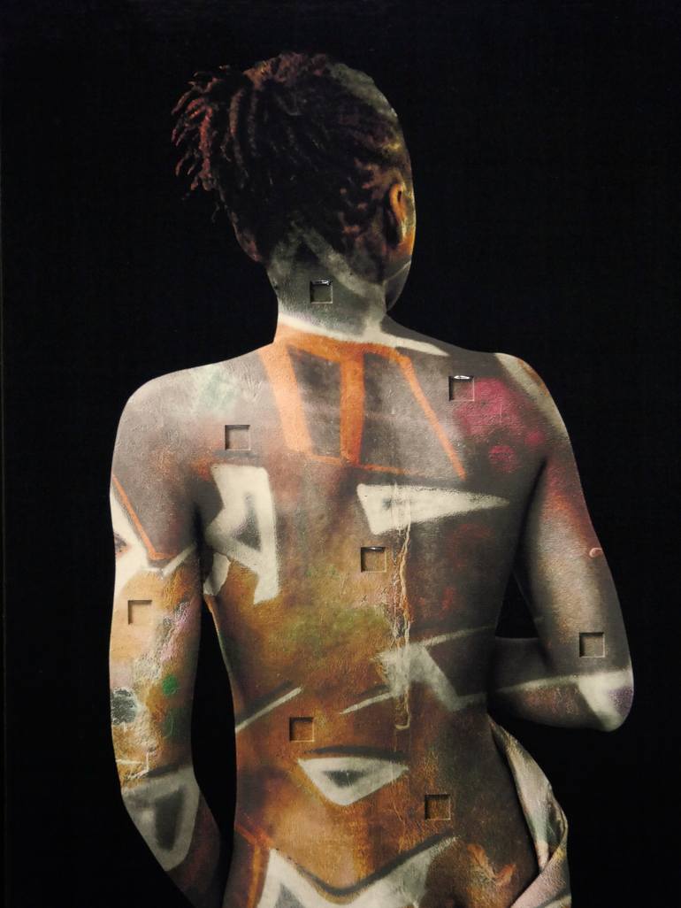 Original Figurative Nude Mixed Media by Georges Dumas