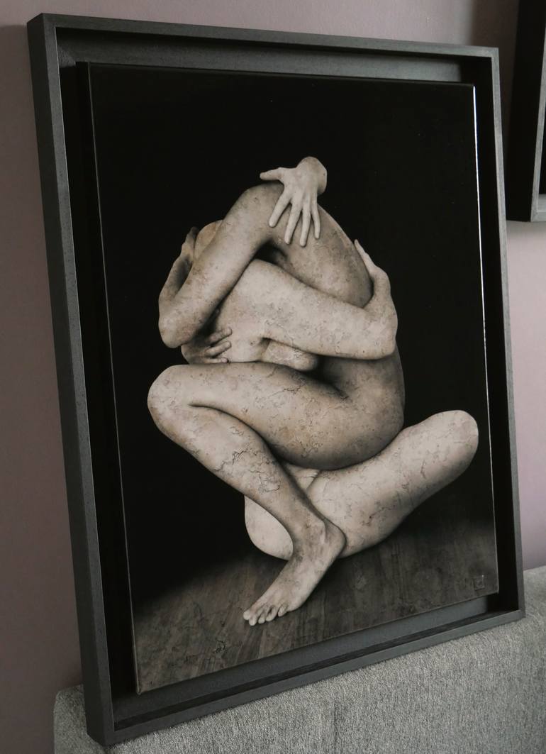 Original Surrealism Nude Mixed Media by Georges Dumas