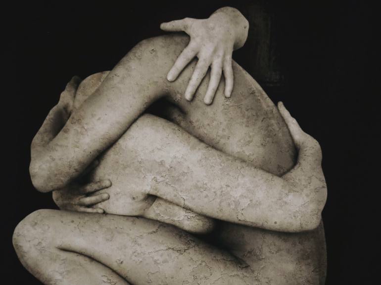 Original Surrealism Nude Mixed Media by Georges Dumas