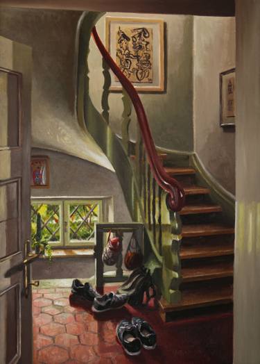 Print of Fine Art Interiors Paintings by Georg Wirnharter