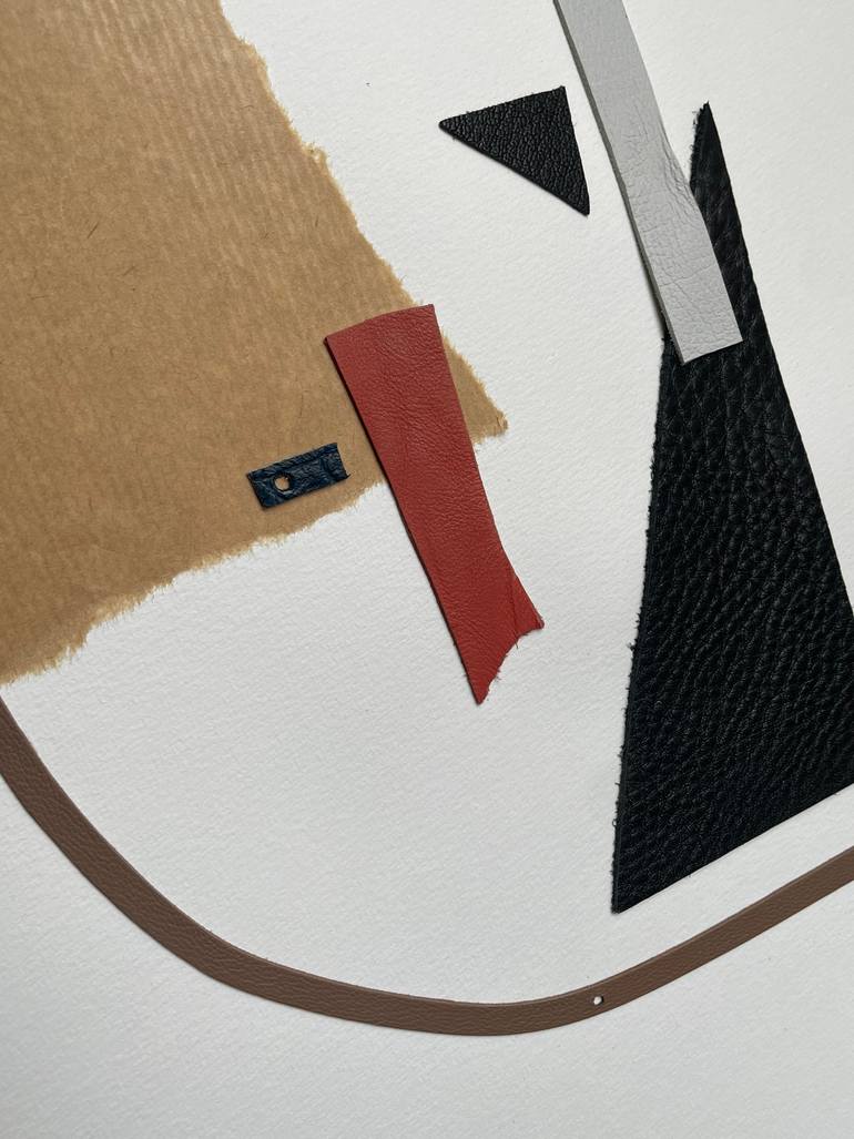 Original Minimalism Abstract Collage by Aurelie Pellat