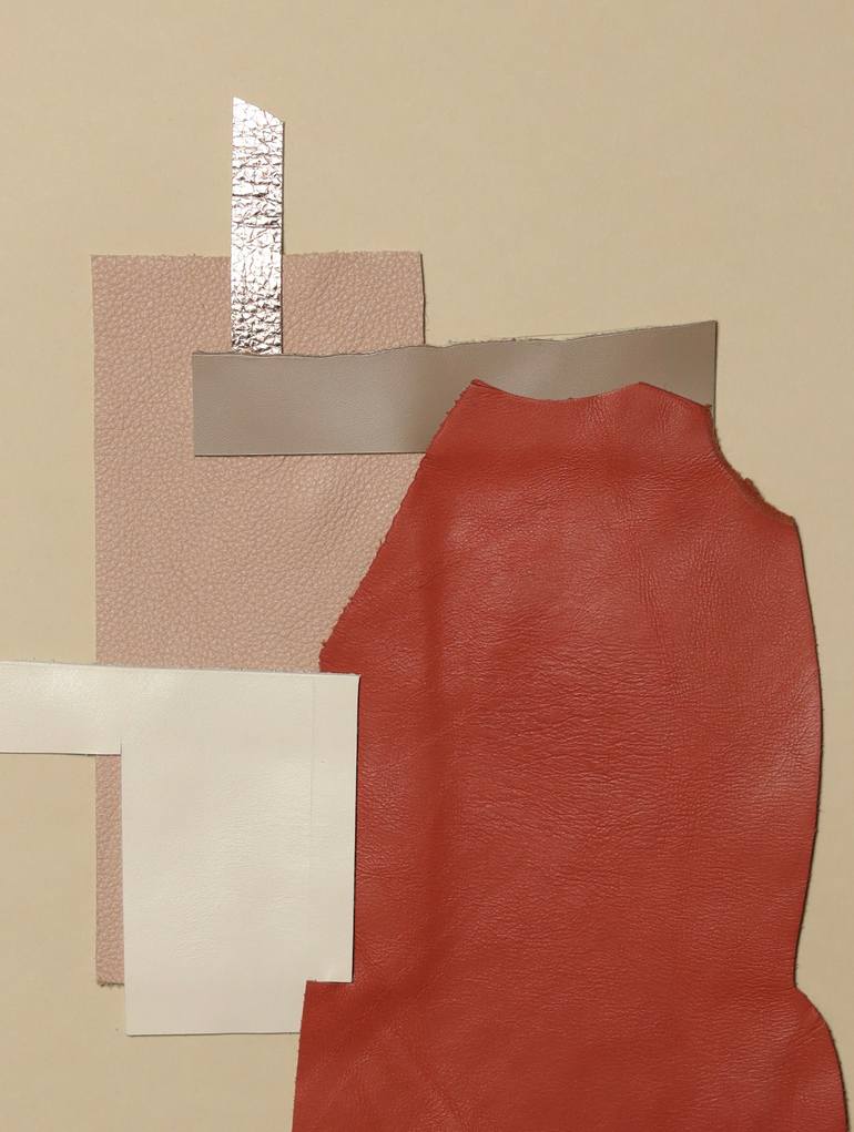 Original Minimalism Abstract Collage by Aurelie Pellat