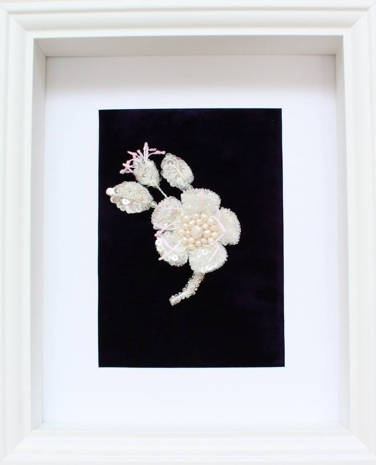 White Flower, Brooch. - Limited Edition of 1 - Print