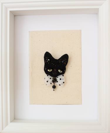 Black Cat, Brooch. - Limited Edition of 1 thumb