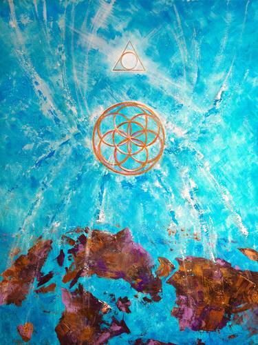 The flower of Life, abstact conceptual art thumb