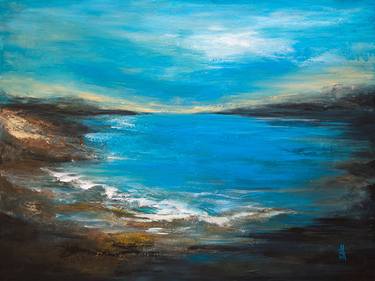 Semi-Abstact seascape painting thumb