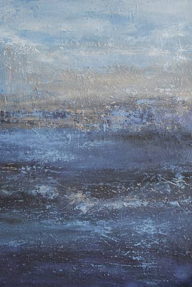 Before the birth - #gray , Abstract tеxtured seascape thumb