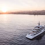 Dilbar superyacht moored in Antibes Photography by Bruno Buisson