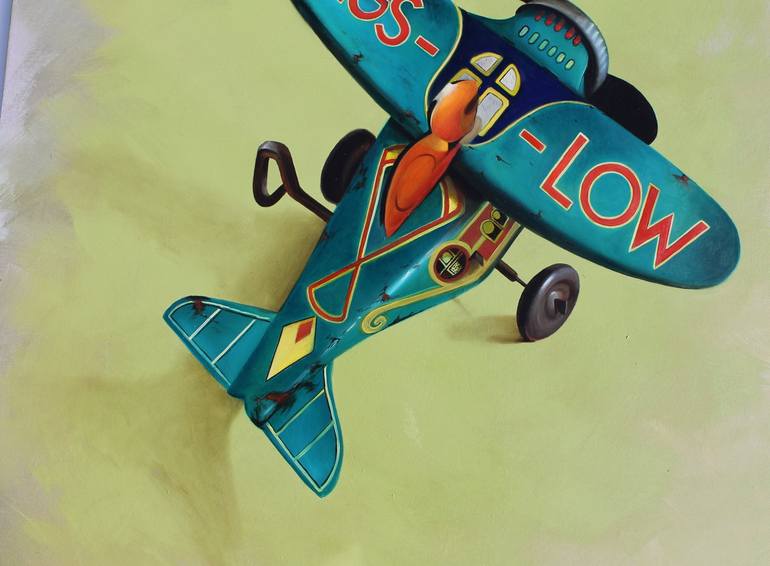 Original Aeroplane Painting by nicoletta bagatti
