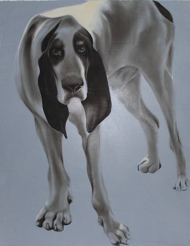 Original Figurative Dogs Paintings by nicoletta bagatti