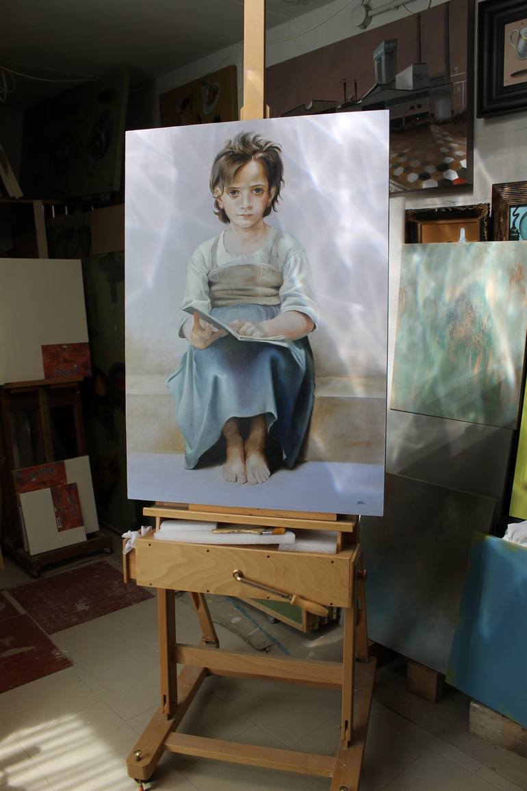 Original Figurative Kids Painting by nicoletta bagatti