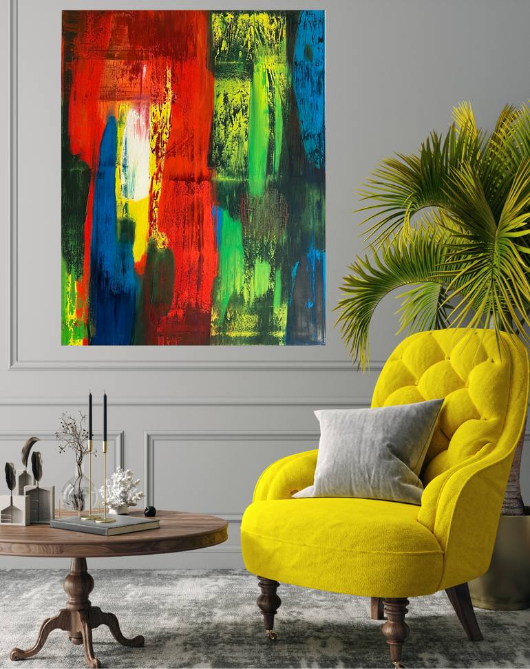 Original Abstract Expressionism Abstract Painting by Arpine Shahnas