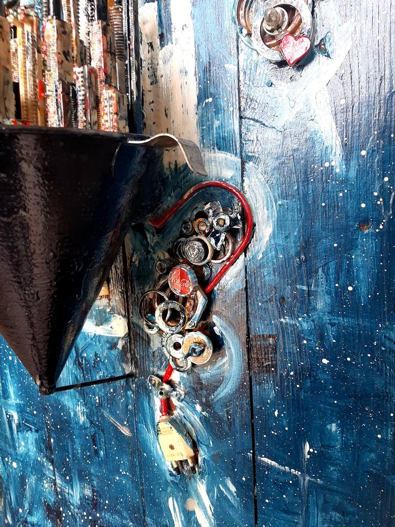 Original Abstract Expressionism Architecture Sculpture by Romel Quoio