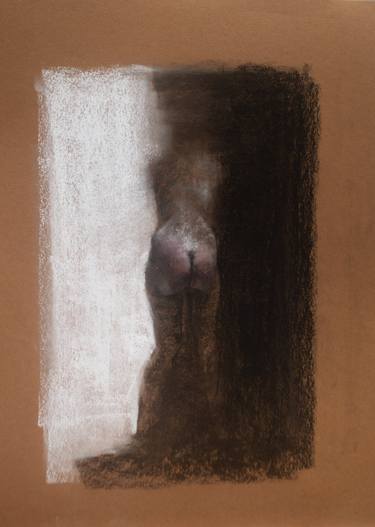 Original Abstract Nude Drawing by Alexis Ochoa Loza