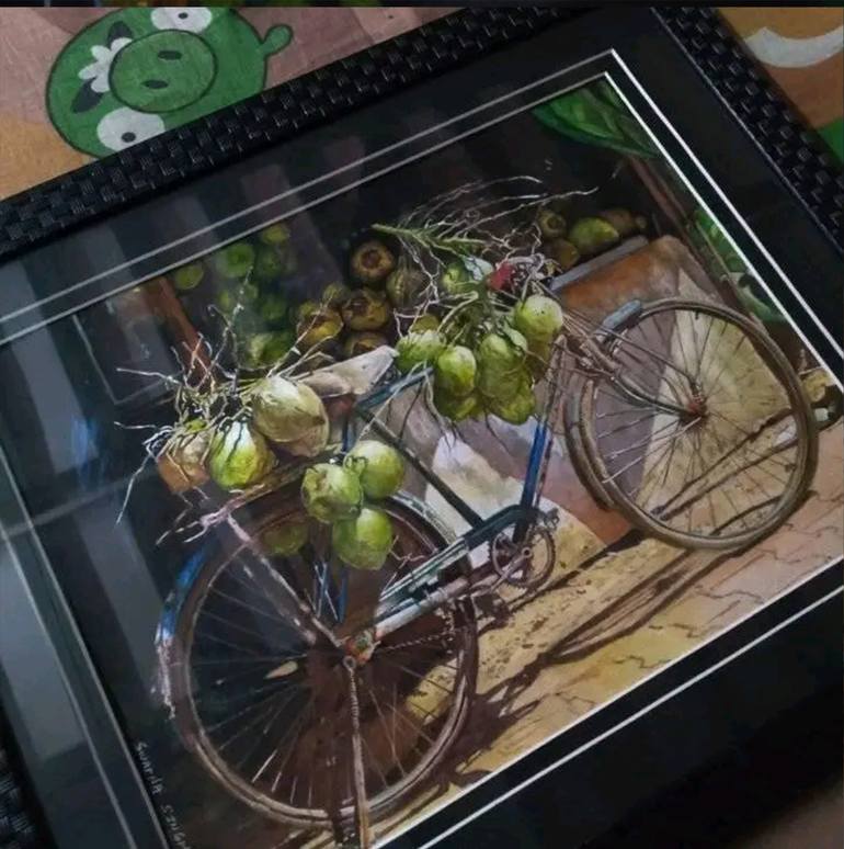 Original Photorealism Transportation Painting by Swapna Singh