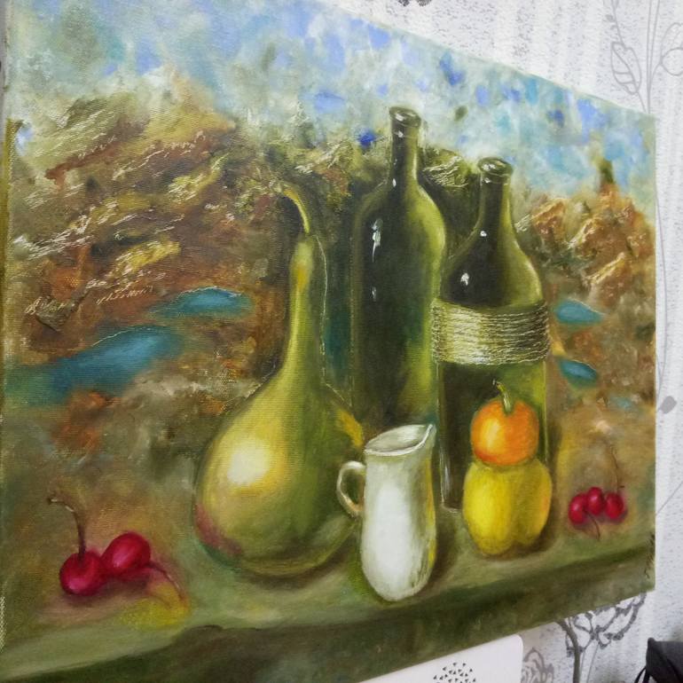 Original Expressionism Still Life Painting by Tatyana Miroshnichenko