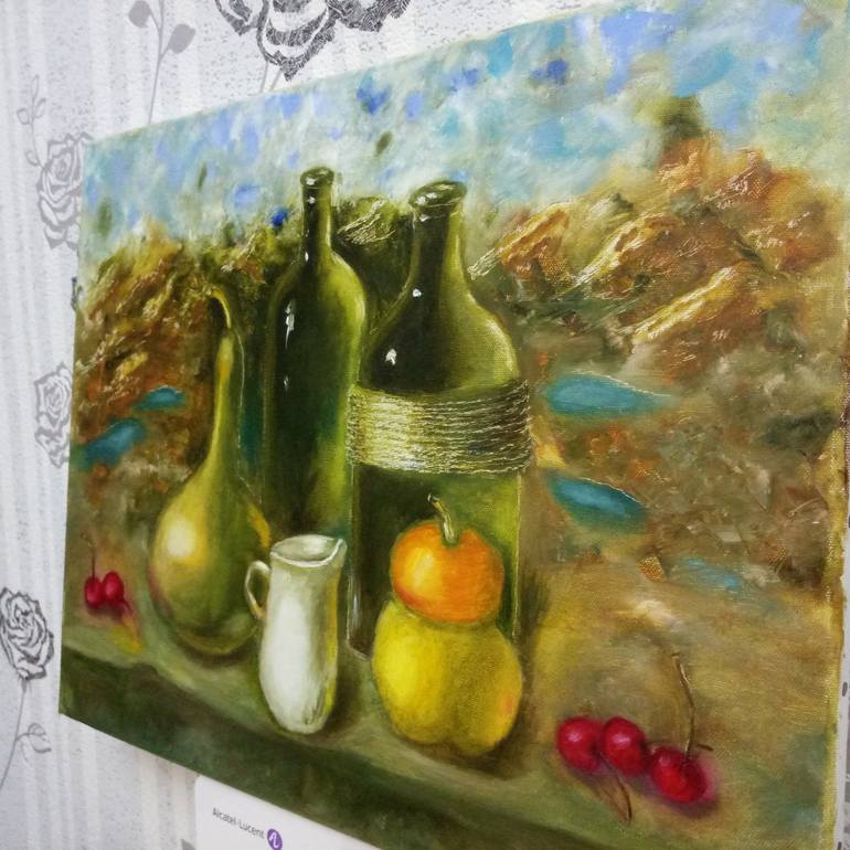 Original Expressionism Still Life Painting by Tatyana Miroshnichenko