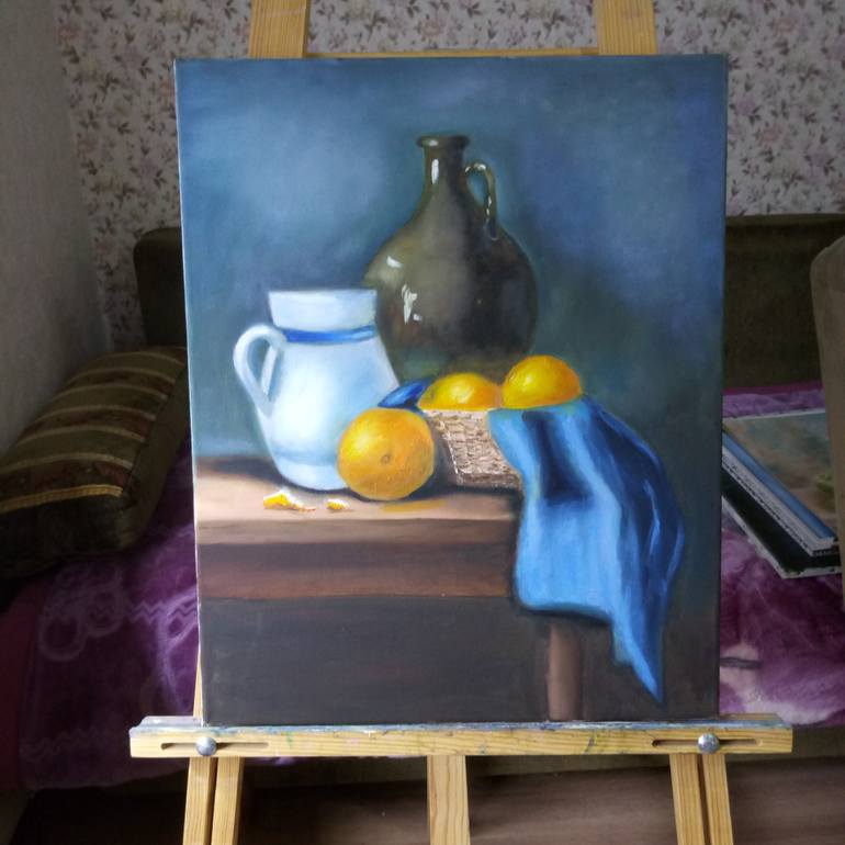 Original Expressionism Still Life Painting by Tatyana Miroshnichenko