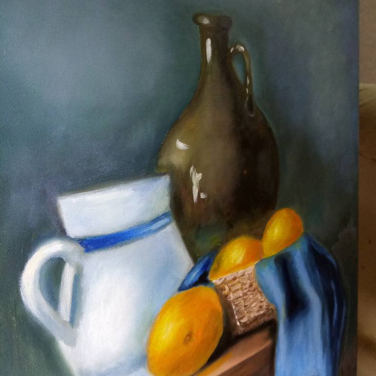 Original Expressionism Still Life Painting by Tatyana Miroshnichenko